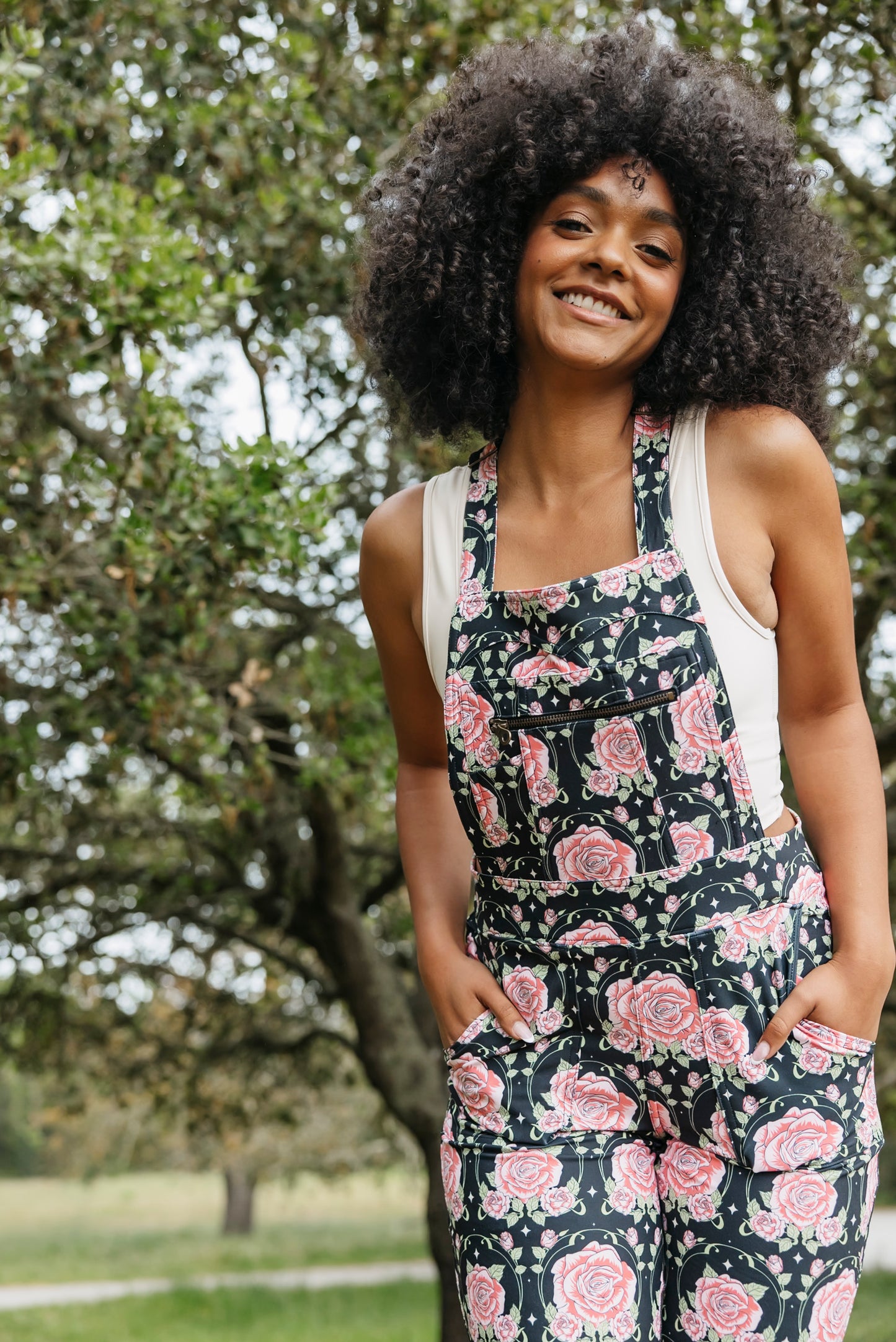 Overall Jumpsuit - Midnight Rose