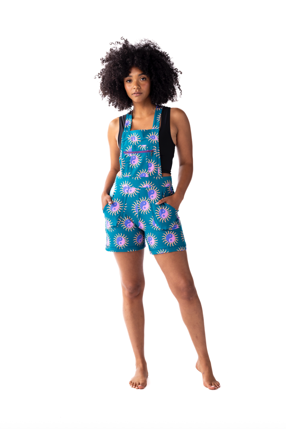 Overall Romper - Tropical Yin Yang – Swaay