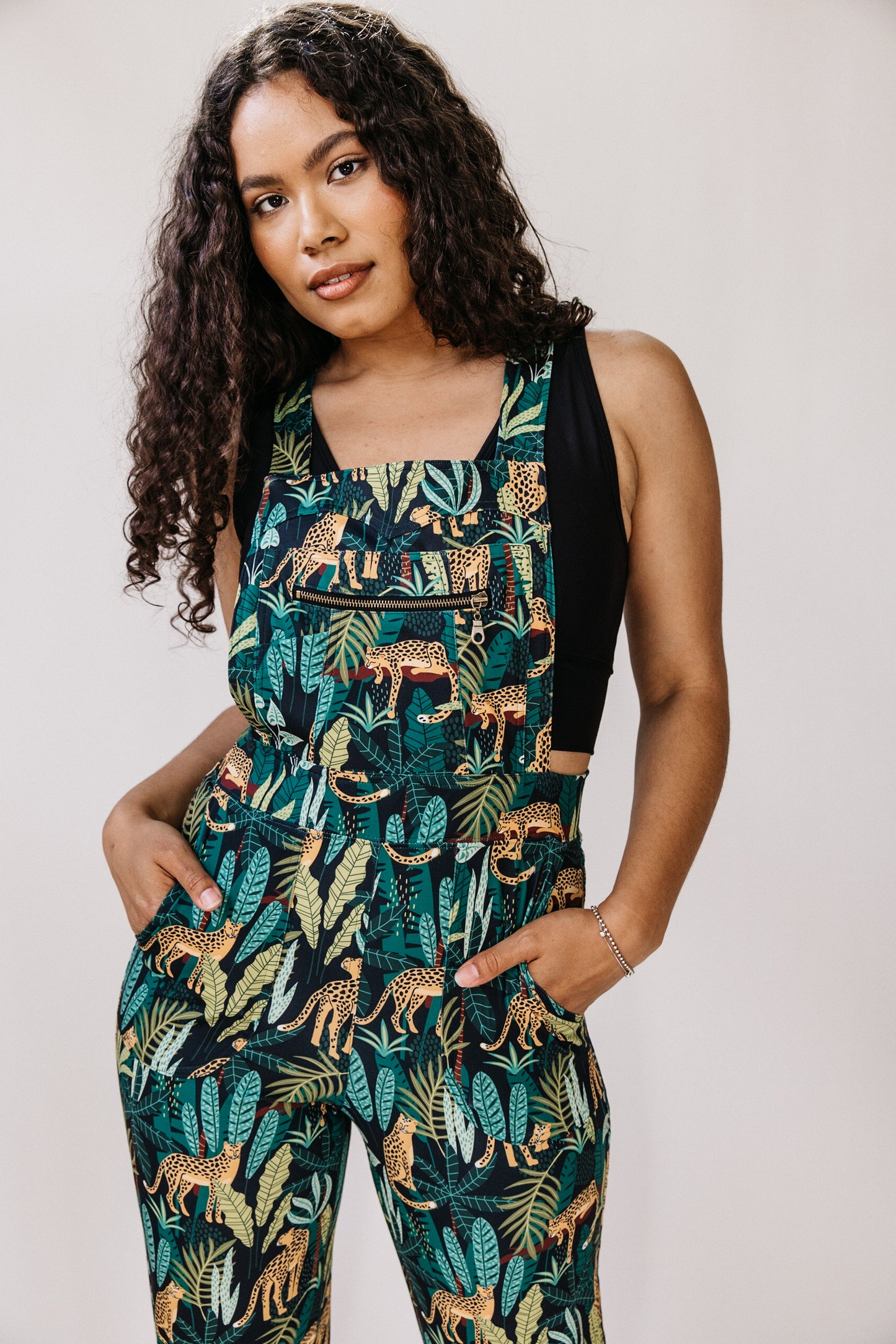 Overall Jumpsuit in Jungle Vibes