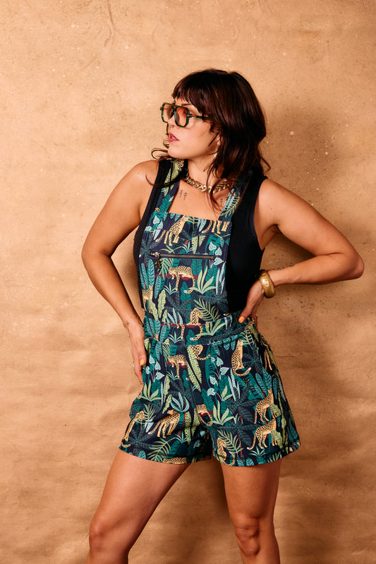 Overall Romper  - Jungle