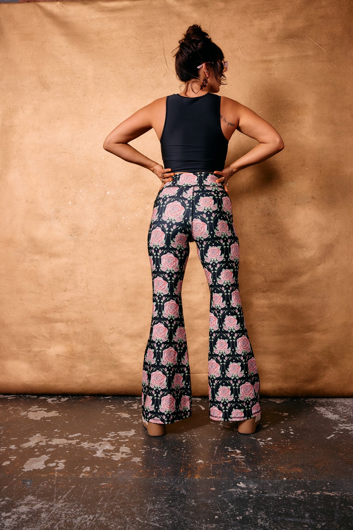 Flare Pants - Midnight Rose