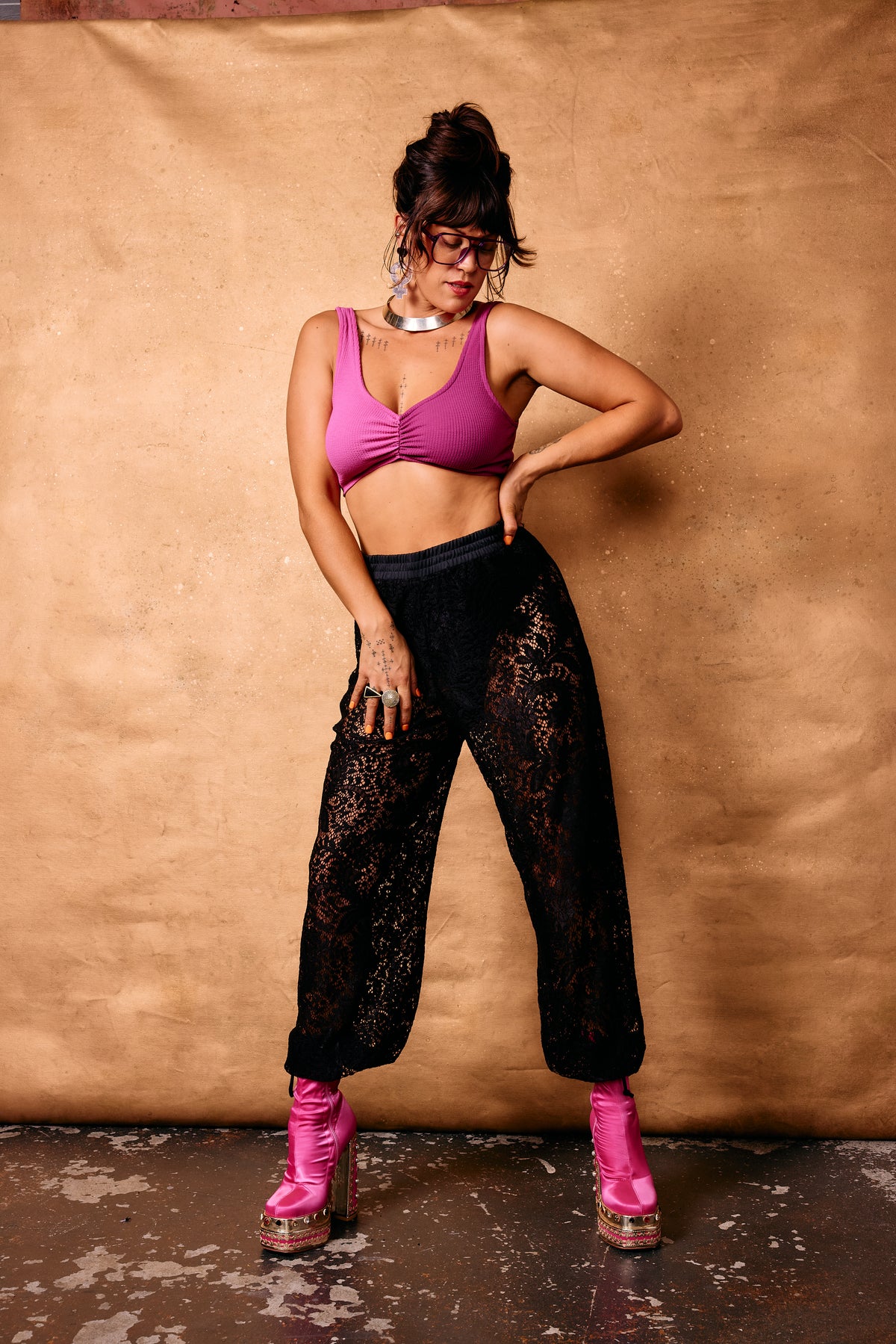Lace Dream Pants - Black