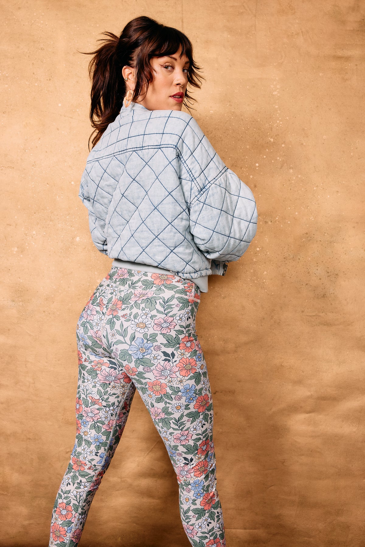 High Rise Leggings - Sweet Floral