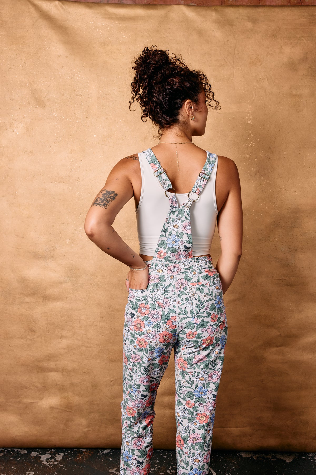 Overall Jumpsuit in Sweet Floral
