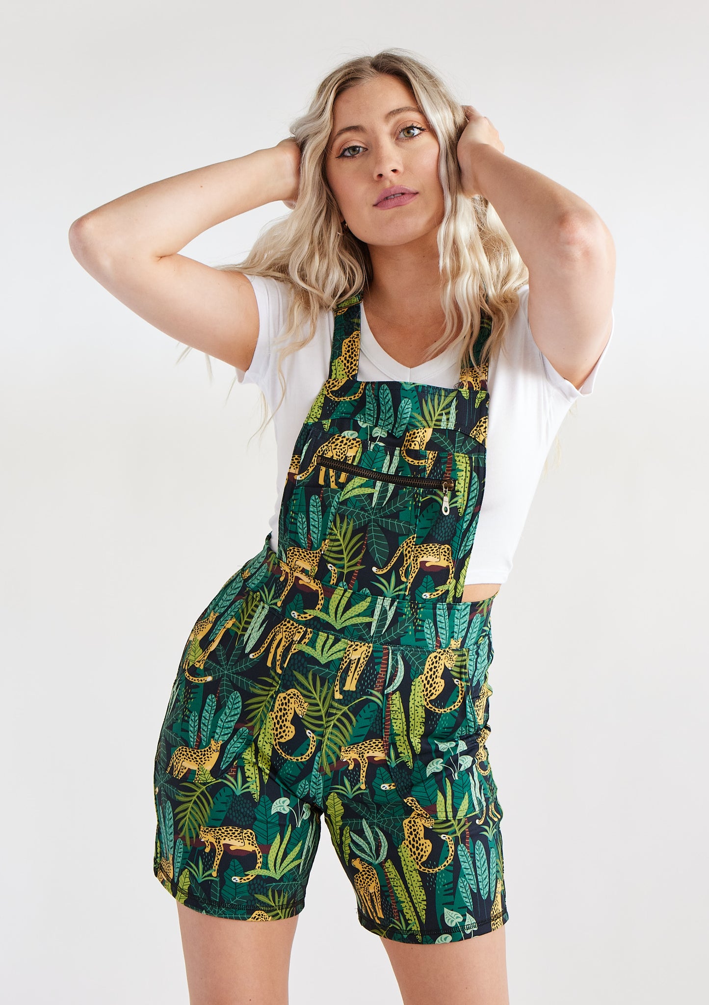 Overall Romper  - Jungle