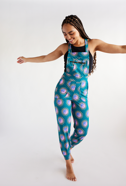 Overall Jumpsuit - Tropical Yin Yang