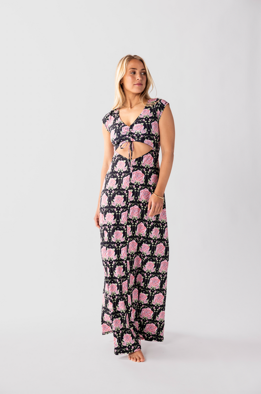 Rockstar Maxi Dress - Midnight Rose