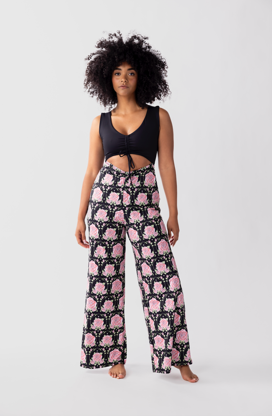 Rockstar Jumpsuit - Midnight Rose