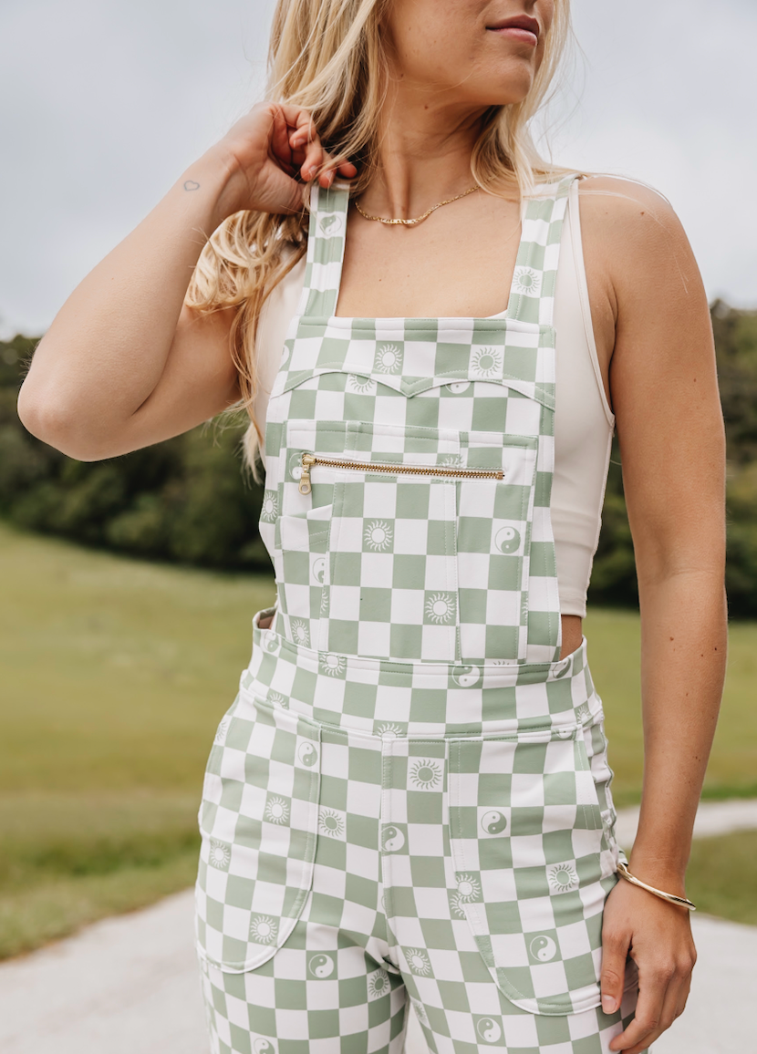 Overall Romper - Checkered