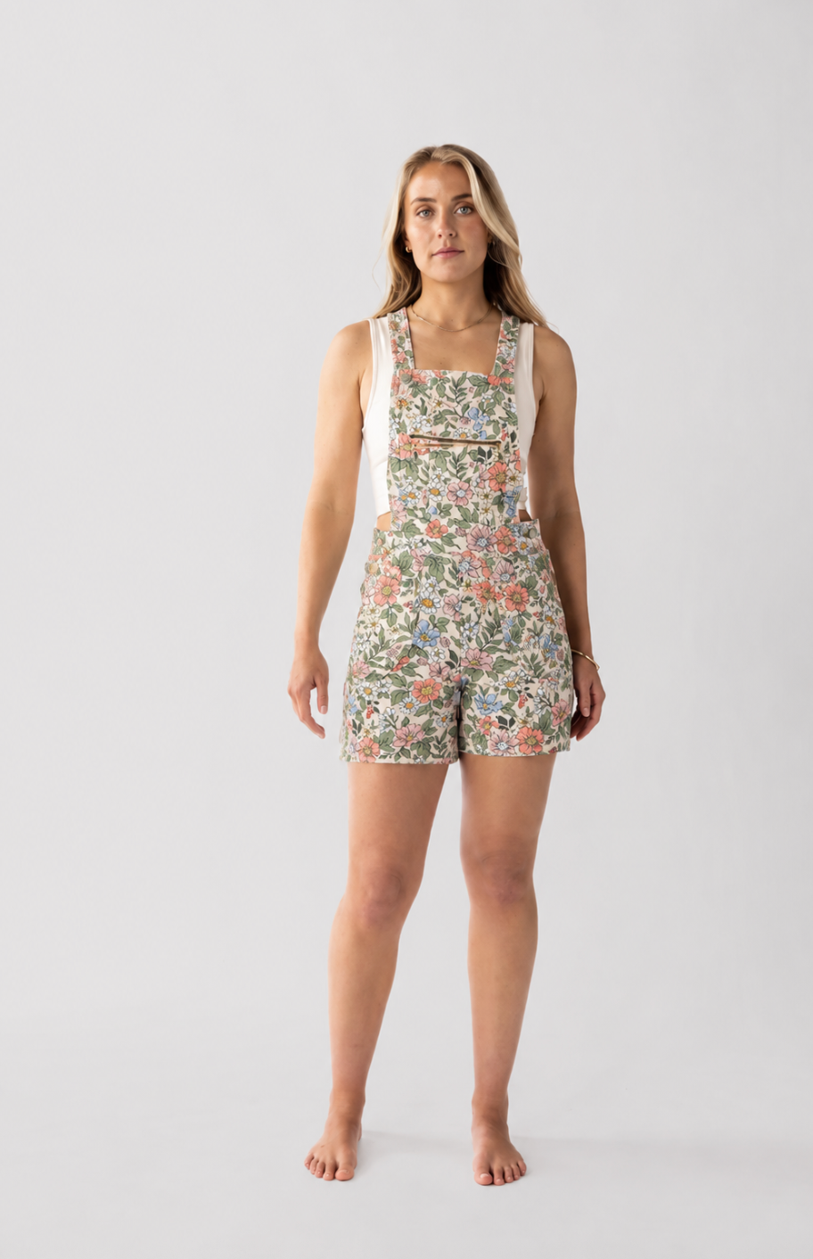 Overall Romper - Sweet Floral